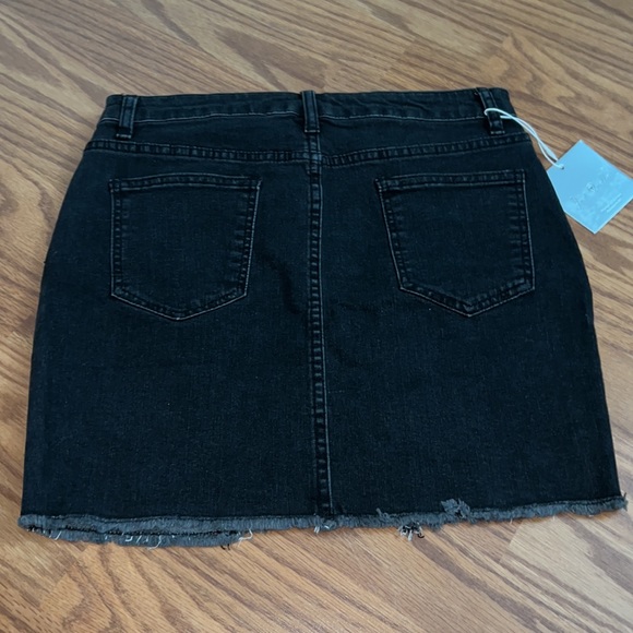 Brand new black jean skirt - Picture 2 of 3